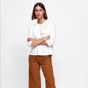 Zara combined T-shirt with pocket
